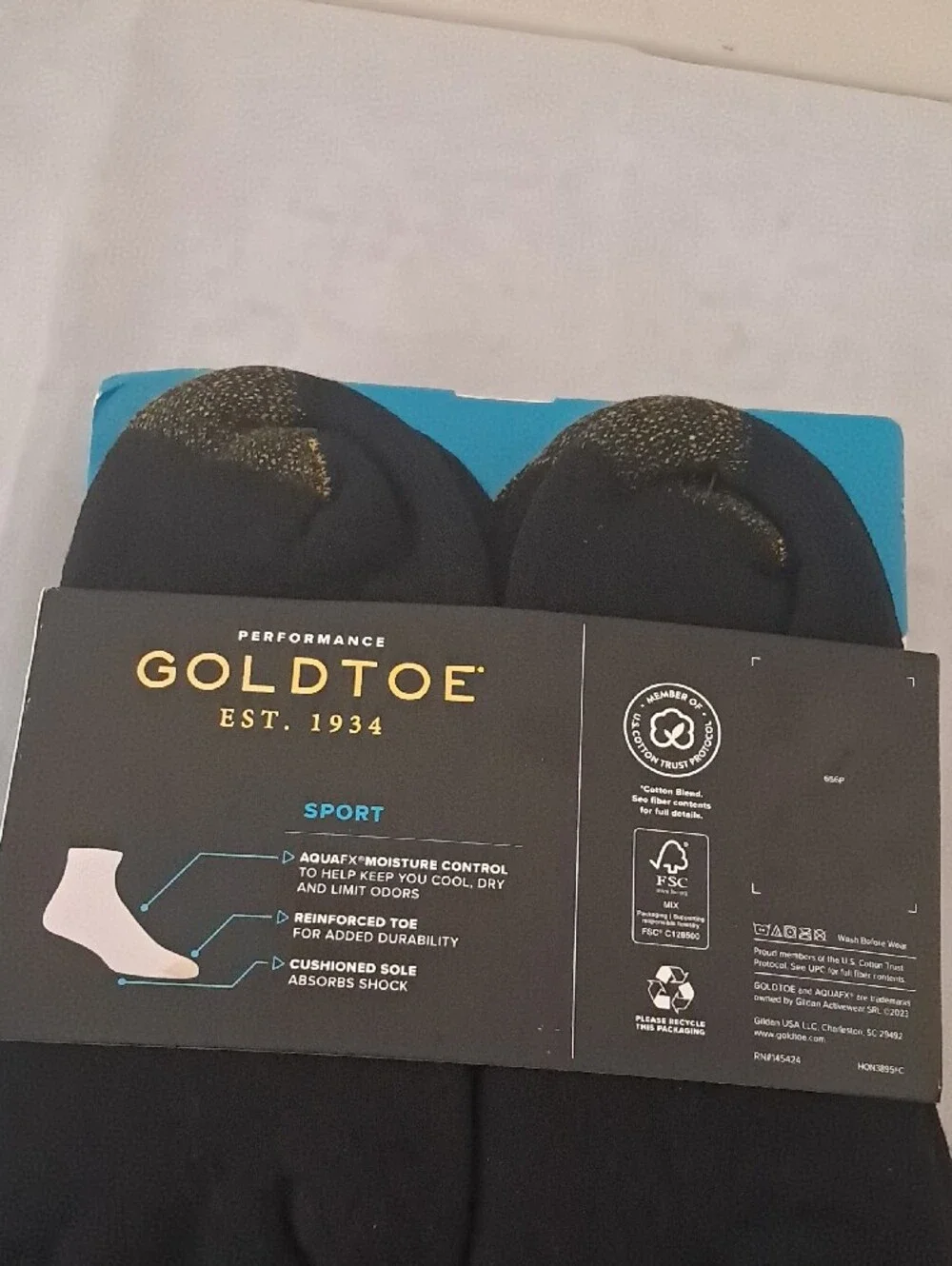 Gold Toe Black Quarter Athletic Socks - 6 Pack